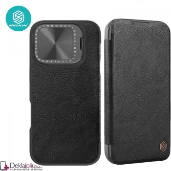 Nillkin Qin Prop odinis atverčiamas dėklas - juodas (Apple Iphone 16 Pro Max) Nillkin Qin Prop odinis atverčiamas dėklas - juodas (Apple Iphone 16 Pro Max)